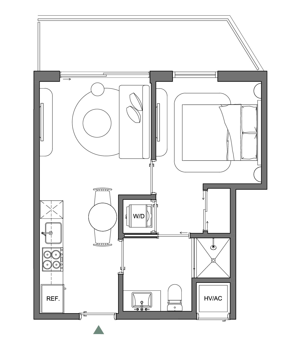 Residence 05 (Levels 4–12) floor plan