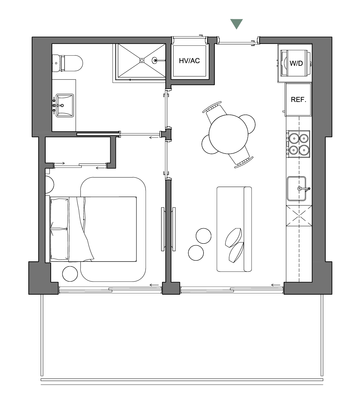 Residence 06 (Levels 4–12) floor plan