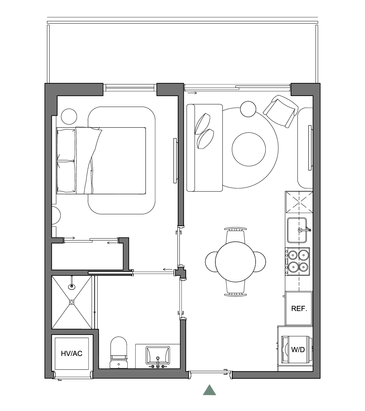 Residence 07 (Levels 4–12) floor plan