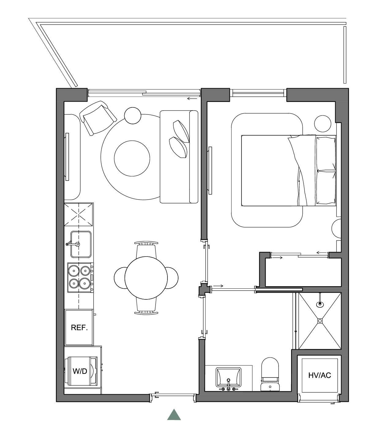 Residence 09 (Levels 4–12) floor plan