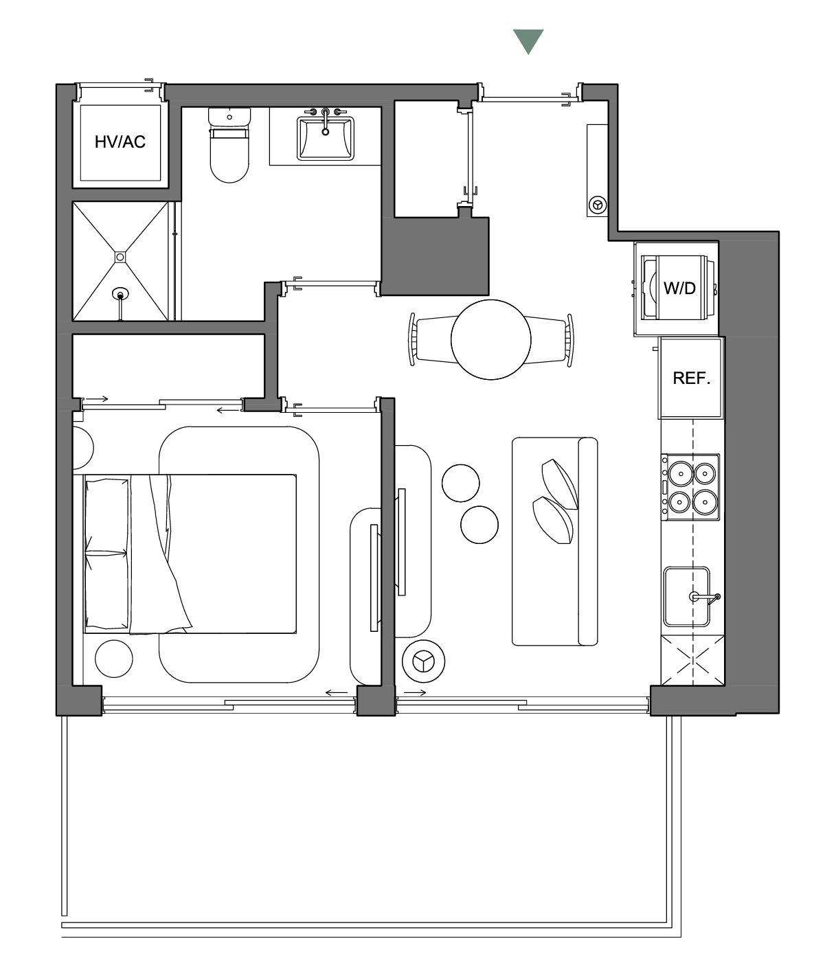 Residence 10 (Levels 4–12) floor plan