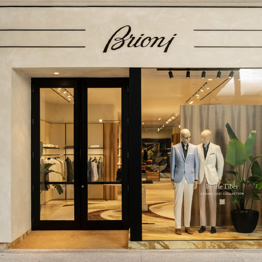 exterior Brioni menswear store