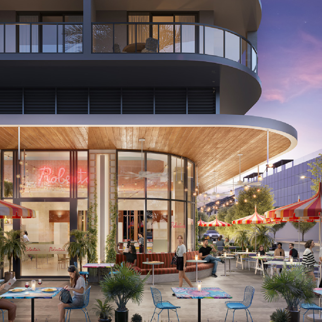 artists rendering of ground floor of Palma Miami Beach