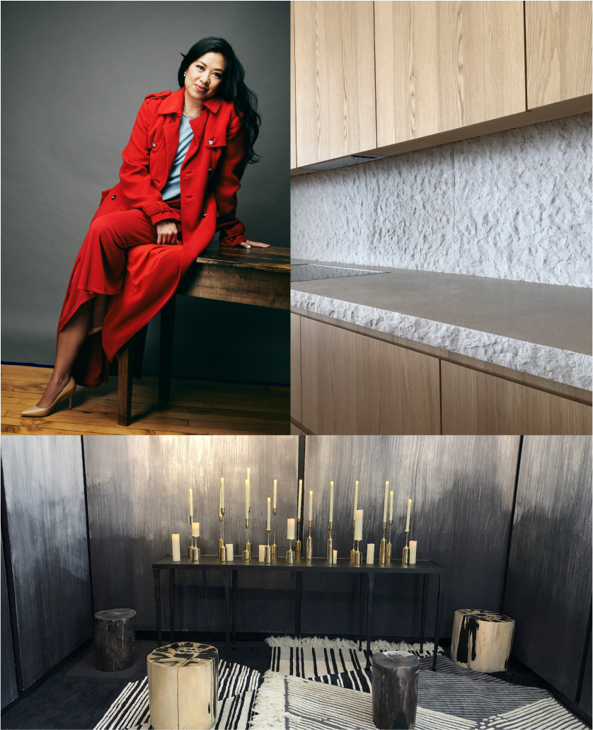 collage including image of Ruby Ramirez of Studio Ramirez interior designing fame